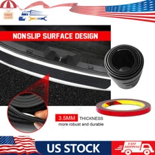 Rubber Car Rear Bumper Protector Trim Strip Trunk Sill Guard Scratch Pad 2024