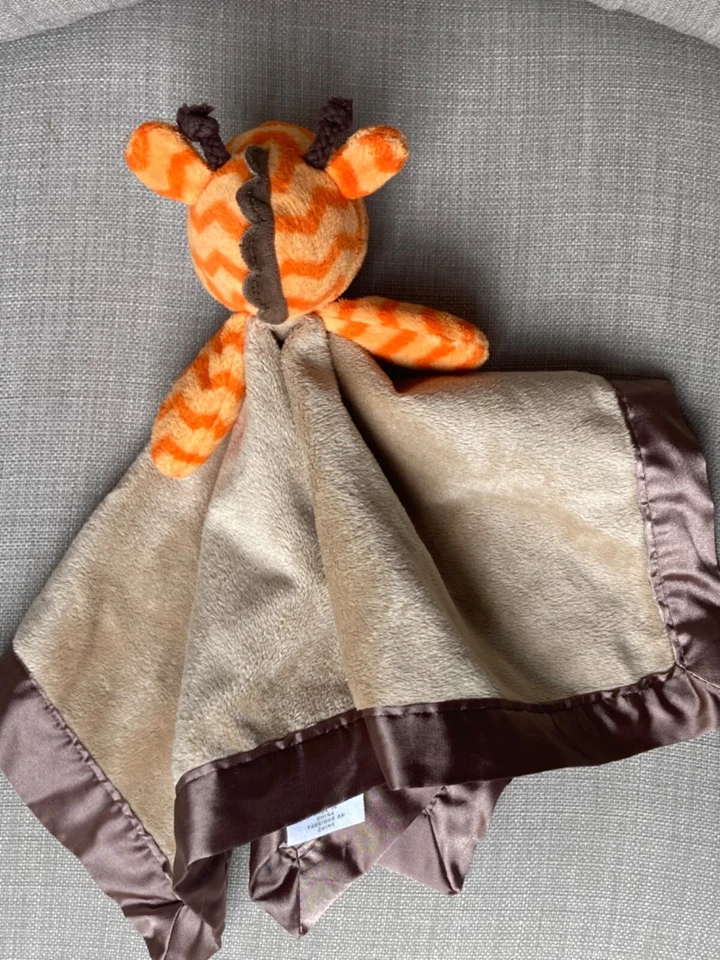 Одеяло Circo Giraffe Security коричневое оранжевое пчелиное атласное милое мишень - Изображение 3 из 4