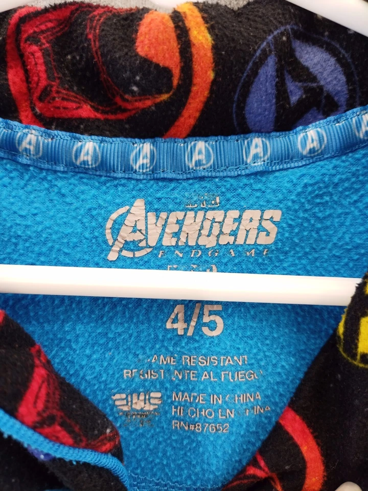 Juego de pijamas Advengers End Game niños 4/5 superhéroe azul juvenil pijamas ropa de dormir Foto 3 de 4