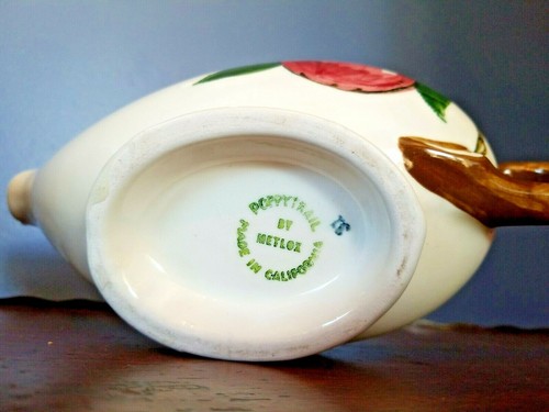 Metlox Poppytrail Vernon California Apple GRAVY BOAT / SAUCE 1949 - Picture 5 of 8