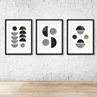 Contemporary Modern Grey Black Abstract Wall Art Print Picture 1 Or Set Of 3