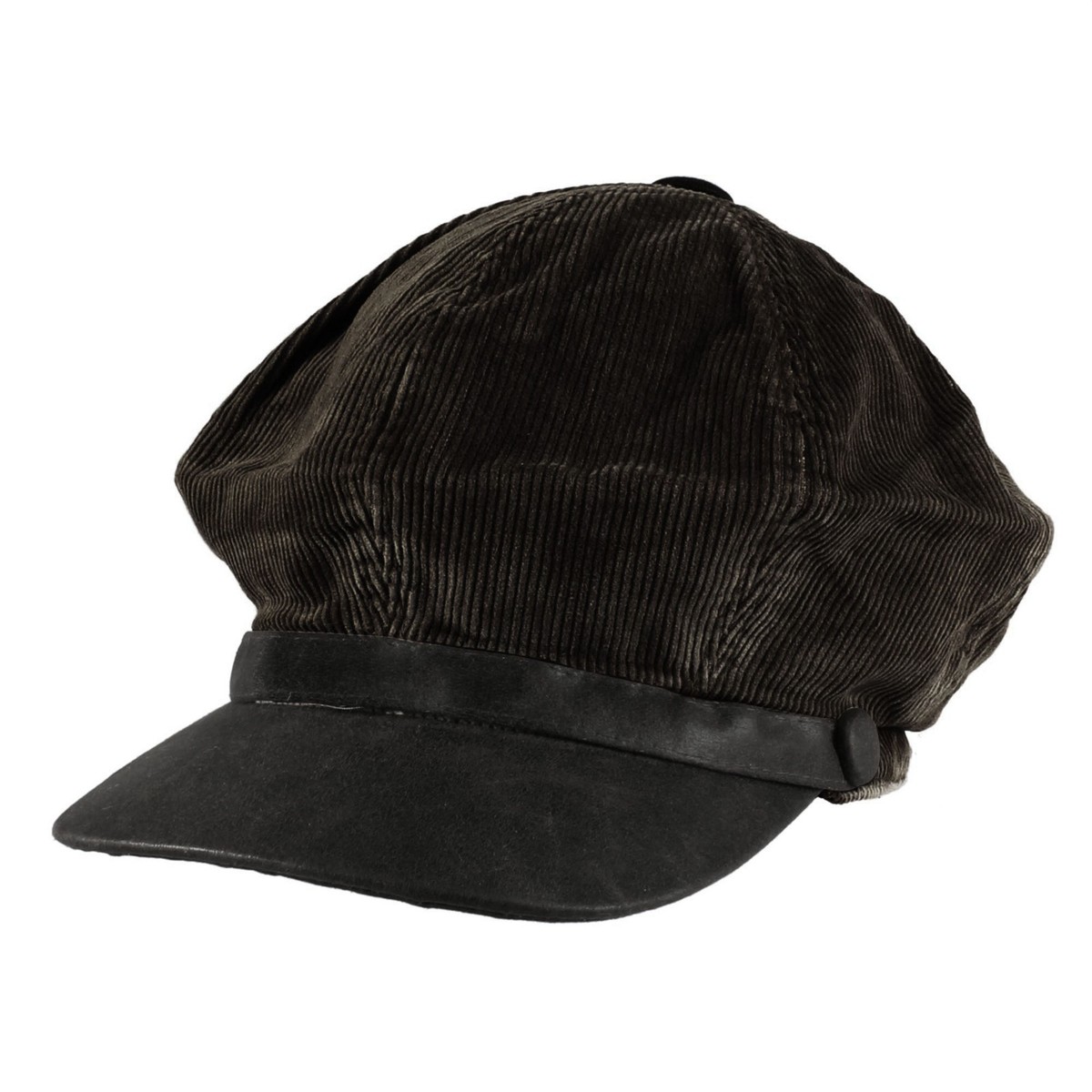 CORDUROY NEWSBOY CAP S ブラック UTOWO Men Women Retro 8 Panels Corduroy-Newsboy-Caps with
