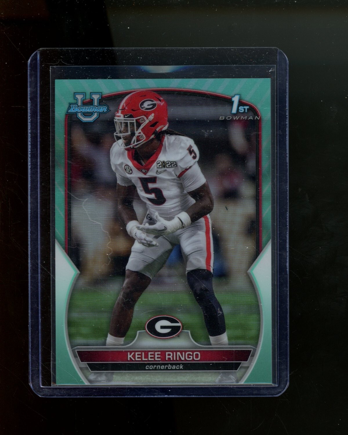 2022 Bowman Chrome University Aqua Refractor #68 Kelee Ringo #'d 116/299