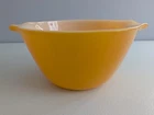 Fire King Orange Bowl with Handles 8.5 X 4 Anchor Hocking #11 Vintage Grannycore