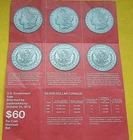 1880-CC, 1881-CC, 1885-CC GSA SALES PAMPHLET ONLY  FROM OCT. 1973 - VERY SCARCE