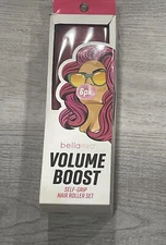 Bellapro Volume Boost Self-Grip Hair Roller Set Includes 6 Rollers(3 Lg + 3 Med)