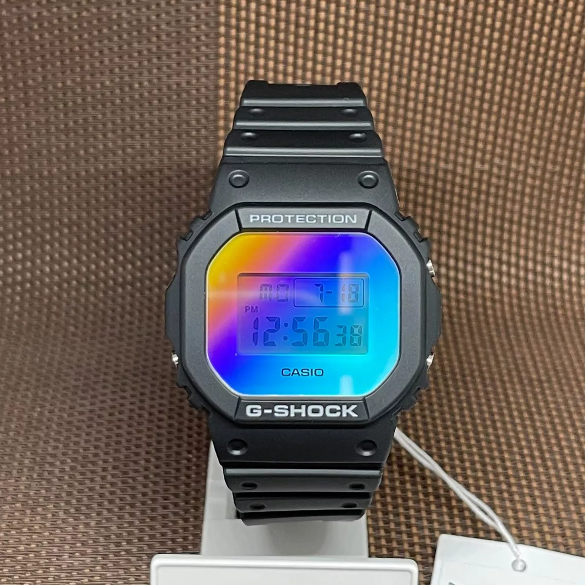 Casio G-Shock DW-5600SR-1D Iridescent Rainbow Color Digital Men's Fashion  Watch