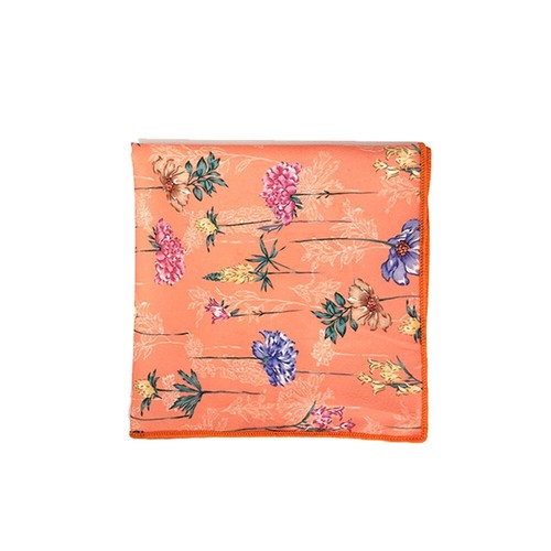 Romario Manzini® Men's Cotton Floral Standard Necktie with Handkerchief - Picture 54 of 63