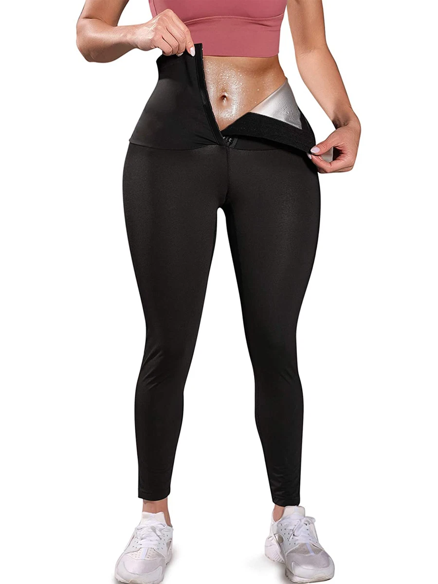 Women Heat Trapping Waist Trainer Leggings Sweat Body Shaper