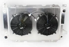 4Row Radiator Fan Combo For 85-97 Ford Truck F150 F250 F350 302 351 460 V8 Motor