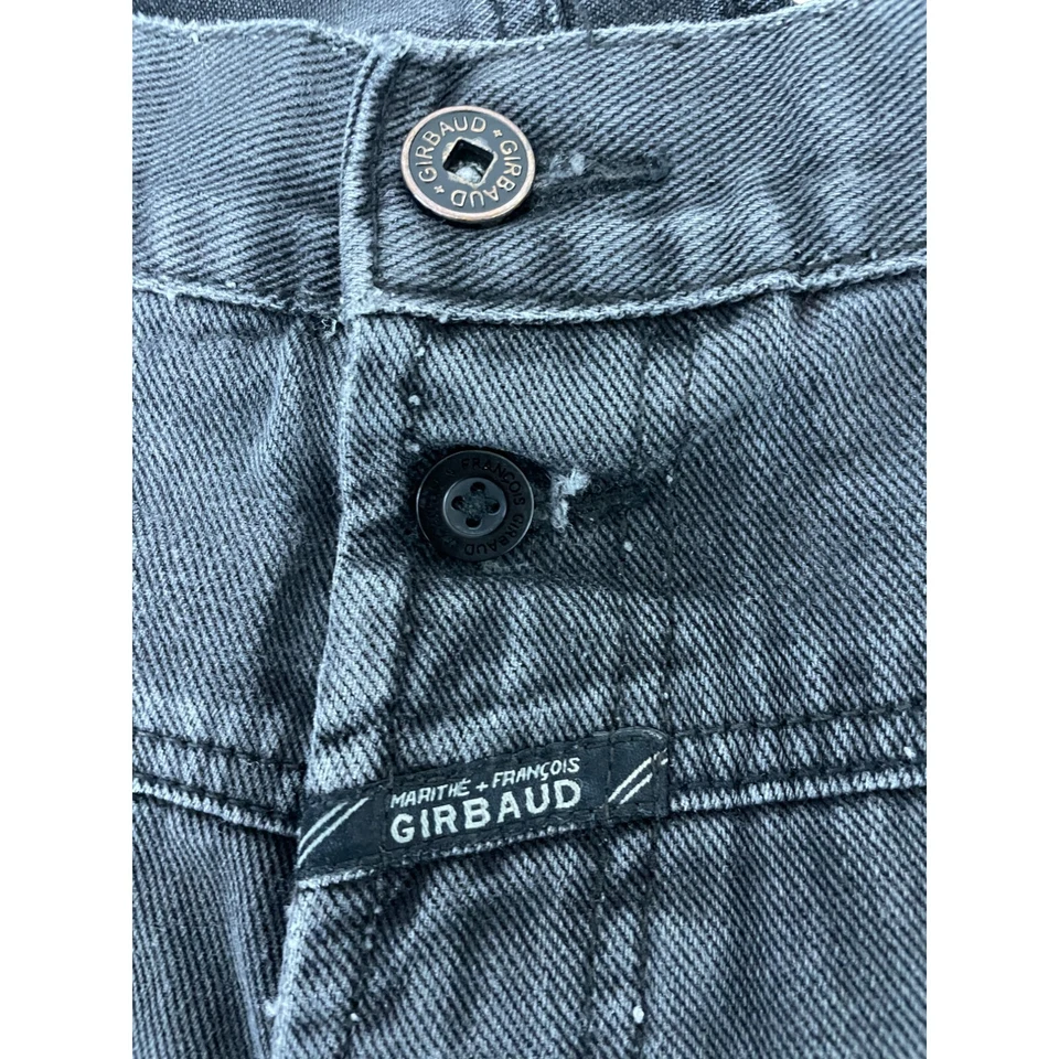 Pantalones de mezclilla Marithe Girbaud para hombre 50W 24L negros grises auténticos holgados sueltos Y2K Foto 4 de 4