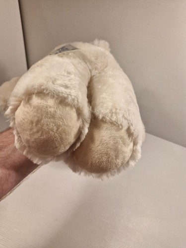 Build-A-Bear Workshop Cream Teddy Plush White with Yellow Ribbon Soft Toy 38cm - Foto 7 di 8