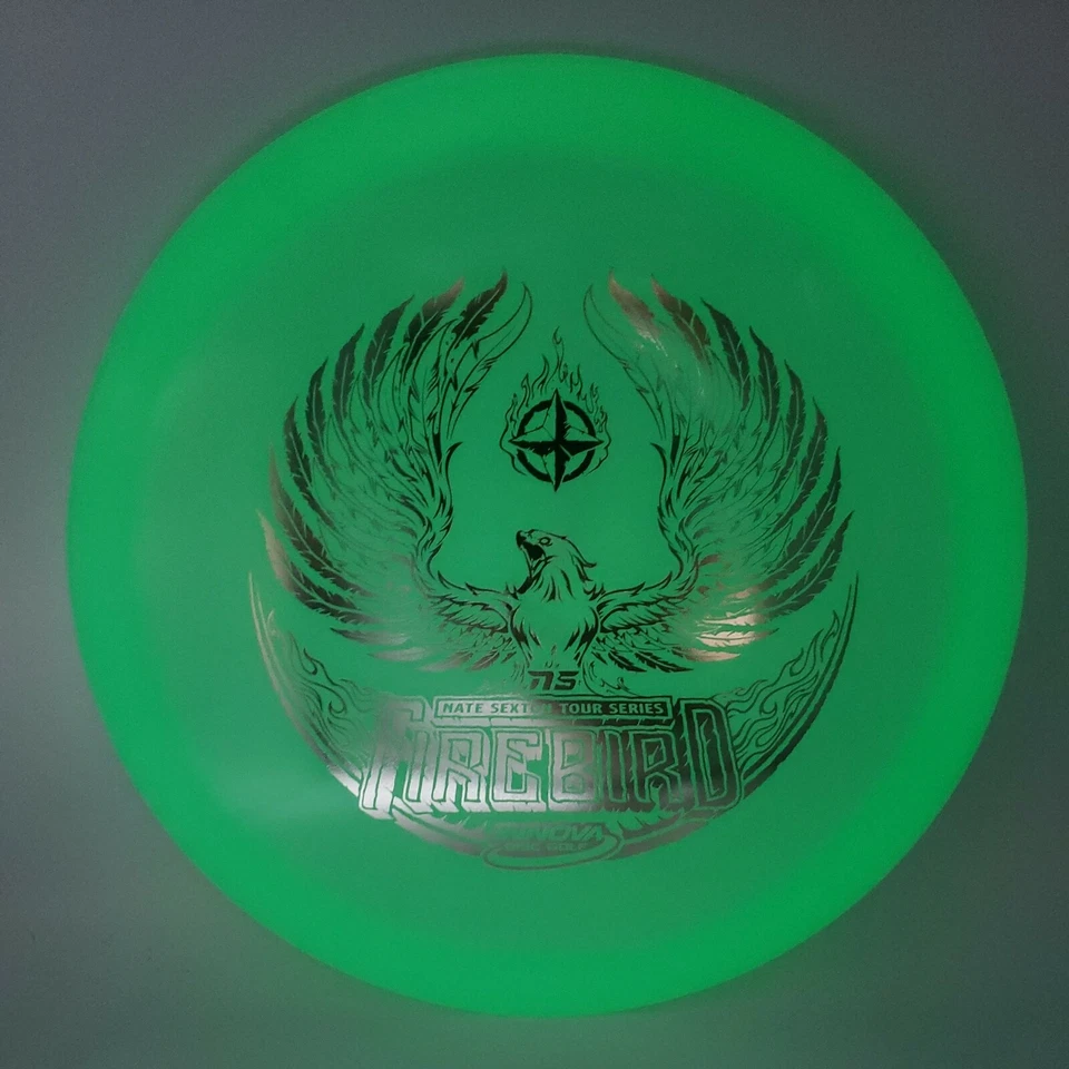 Innova Nate Sexton 2021 Champion Color Glow Firebird Tour Blue/Gold 173-5g - Image 2 of 3