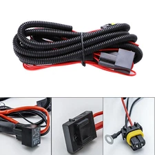 9005 9006 Relay Wiring Harness For Connector Cord Cable Add-On LED Fog Light DRL