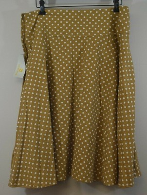 yellow and white polka dot skirt