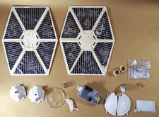 VINTAGE STAR WARS WHITE TIE FIGHTER PARTS KENNER chair wing motor window part