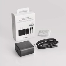 Samsung 45W Super Fast Charging USB-C Wall Adapter w/Type C Charging Cable OEM