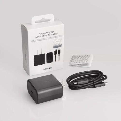 Samsung 45W Super Fast Charging USB-C Wall Adapter w/Cable for Galaxy S24 FE - Picture 1 of 5