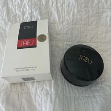 Vintage Tabu Perfumed Dusting Body Powder Talc Vanity 4 oz Discontinued
