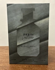 Zest + Vetiver By Michael Malul 3.4oz 100ml Eau De Parfum EDP For Men NEW SEALED