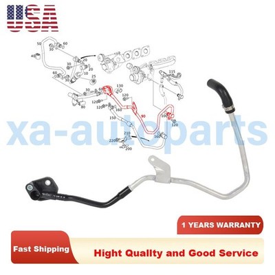 Turbocharger Coolant Line A2782002751 For Benz C292 X166 GLE500 GLS500 4MATIC US