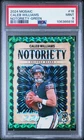 2024 Panini Mosaic Notoriety Caleb Williams #18 Green Rookie PSA 9