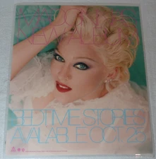 Madonna Bedtime Stories 1994 New Album Available Oct 25 Rare Counter Display
