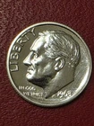 1963 SILVER  Roosevelt PROOF Dime   |FLASHY WHITE| BU  LUSTEOUS |  SILVER DIME