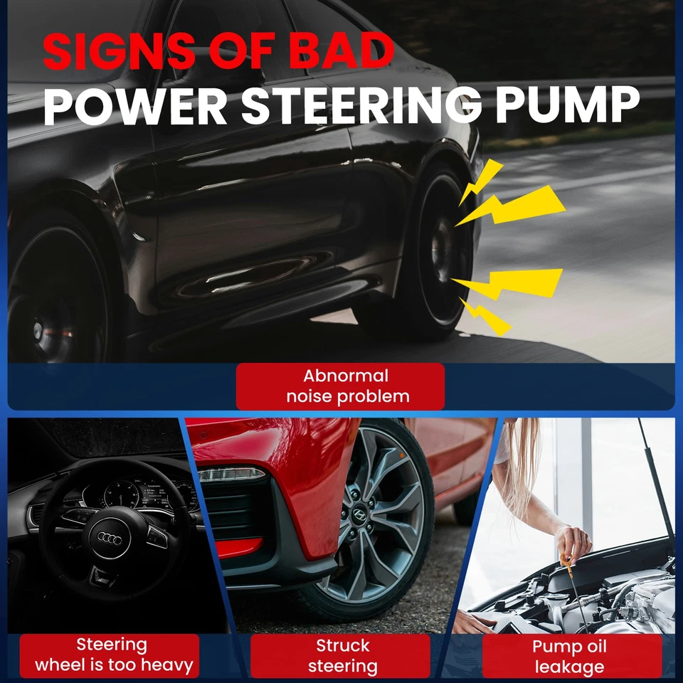 Bomba de dirección asistida con polea para Mercedes-Benz C320 C55 CLK500 CLK55 AMG 21-5321 Foto 2 de 4