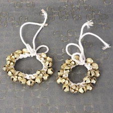 Indian Classical Dancing Brass Bell  Tied with Cotton Cord For Dance Performance