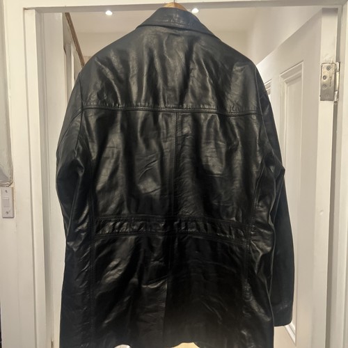 black leather jacket mens xl - Picture 6 of 8