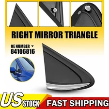 Passenger Mirror Corner Triangle Cover Pillar Trim For Chevrolet Cruze 2016-19