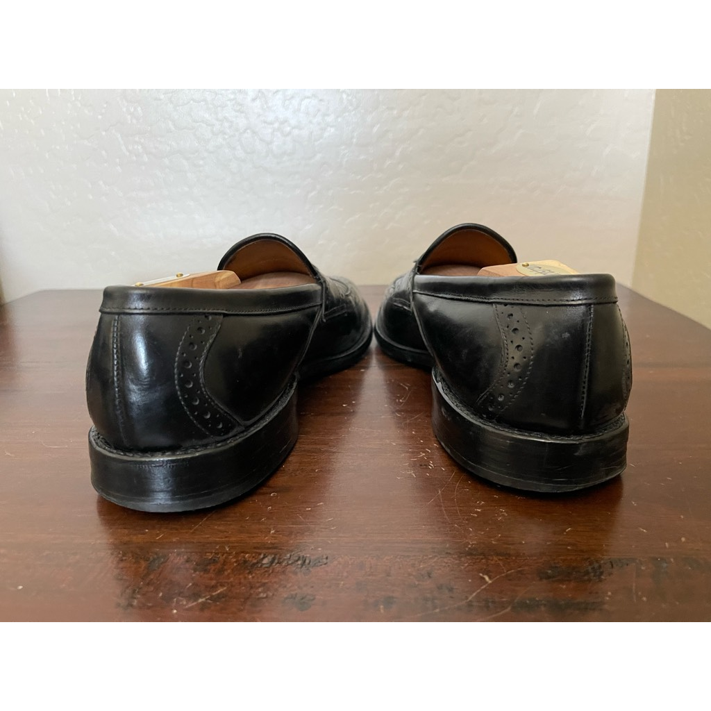 Allen Edmonds Mens Chambrey Oxford Dress Shoes Black Wingtip  display picture 1