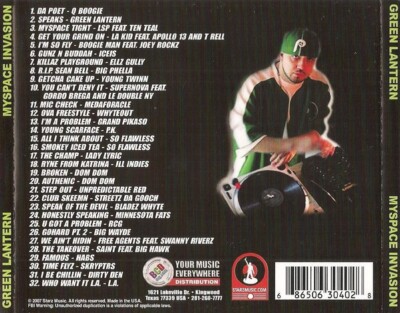 Myspace Invasion [Audio CD] DJ Green Lantern Various Artists
