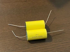 2 New 12 uF 250V Supertech MPT Film Audio Signal Crossover Capacitors (Qty)