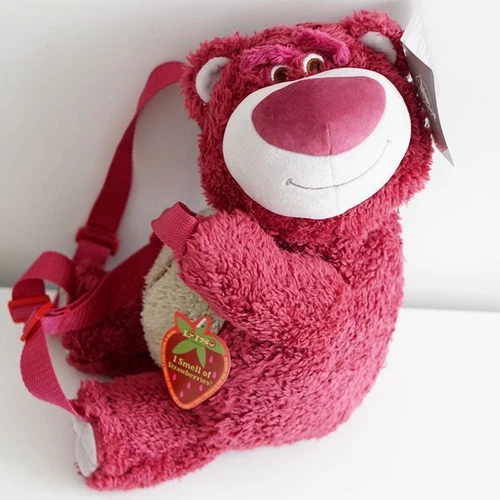 Disney Toy Story Lotso Oso de Fresa Oso Mochila Bolso de Peluche Juguete 40 cm - Imagen 3 de 7