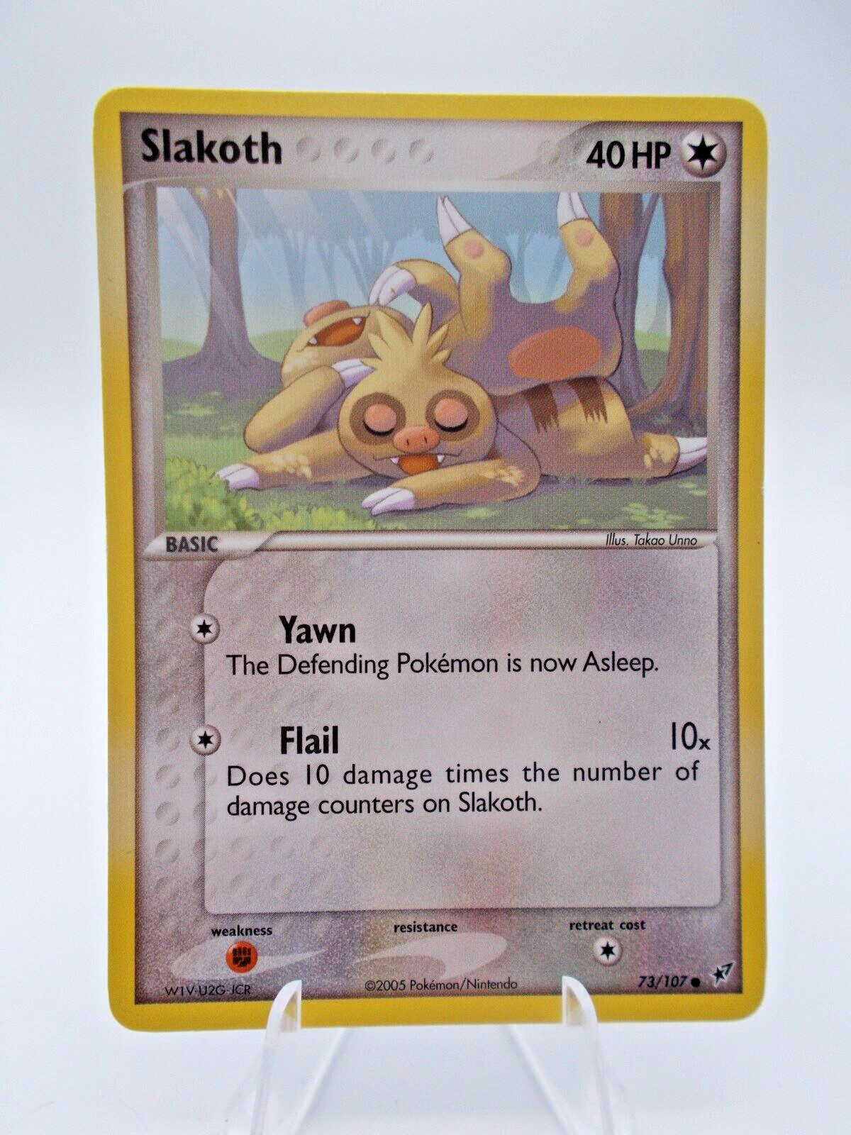 Slakoth 73/107 Deoxys Pokémon TCG Regular Lightly Played