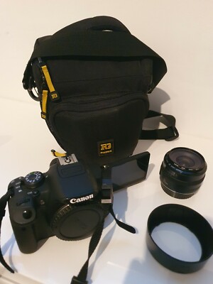 Canon EOS Rebel T5i /Eos 700D LENS EF 35mm 1:2 +protector EW-65II +CAMERA BAG.US