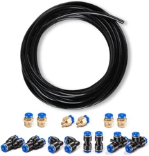 Air Line Tubing Kit High Flexibility 5/32 OD 39.4FT with Matching Fittings