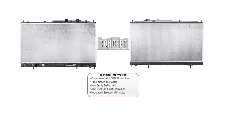 Radiador 2,4 L MI3010120 / ‎MR312229 para Mitsubishi Galant 1999 2000 2001-2003 Foto 3 de 4