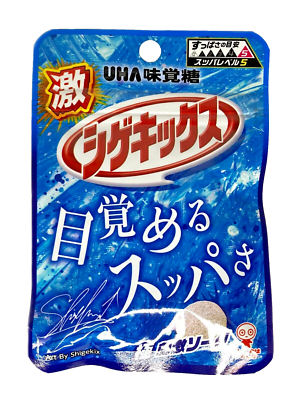 Japan Gummies UHA Mikakuto Geki Shigekix Extreme Stimulating Soda