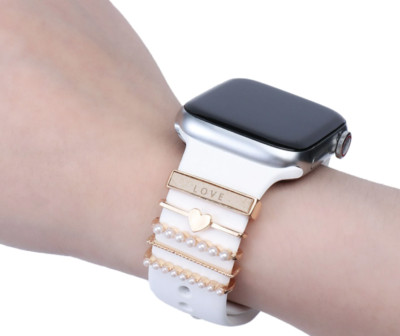 Watch Accessories Band Ring Loops Moon Heart Texas Silver Gold Apple Watch Charm
