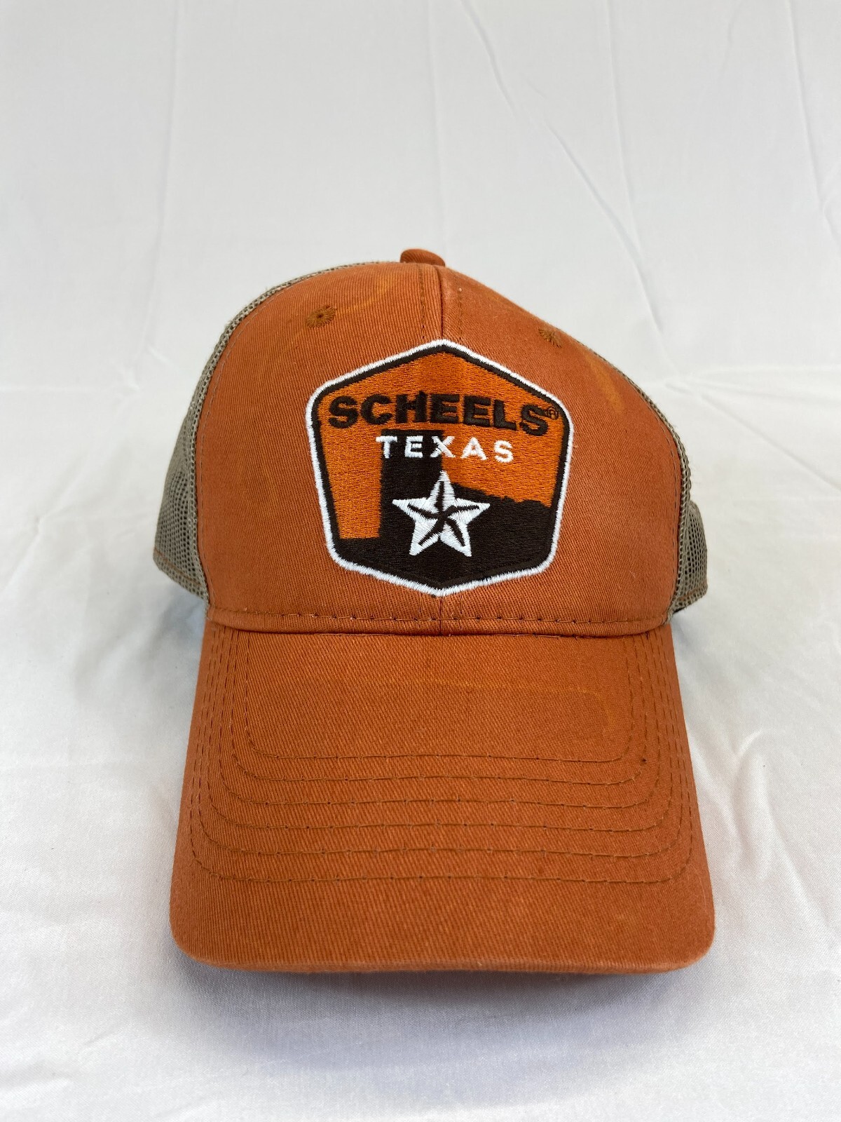 Scheels Texas Baseball Hat Snapback Cap Orange Ou… - image 12
