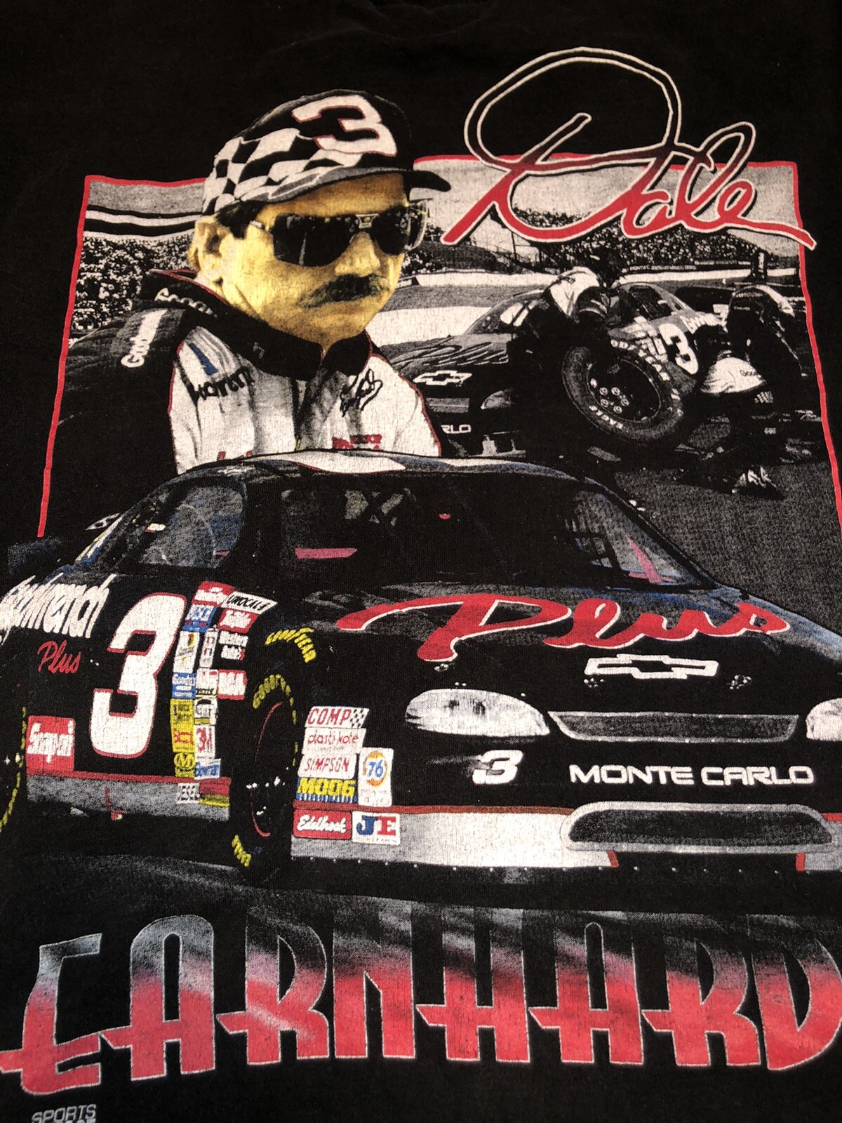 1997 Sports Image DALE EARNHARDT NASCAR 3 TShirt Size… Gem