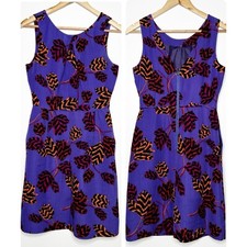 Marc by Marc Jacobs Purple Persian 100% Silk Mini Dress Size 0