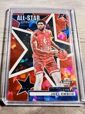 2021-22 Contenders Optic Joel Embiid All-Star Aspirations Red Ice Prizm #4 76ers