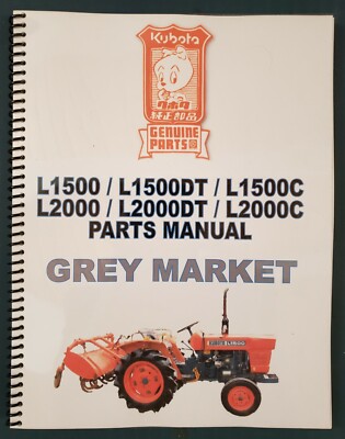 Kubota L1500,1500DT / C - L2000,2000DT / C Parts Manual (Japanese