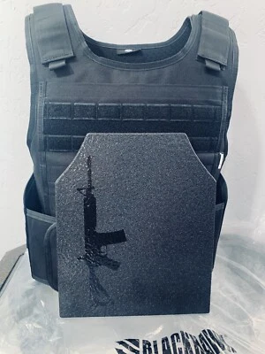 WARLOCK BULLETPROOF Vest Body Armor Carrier AR600 Rifle 3+ Plate 3A soft plate