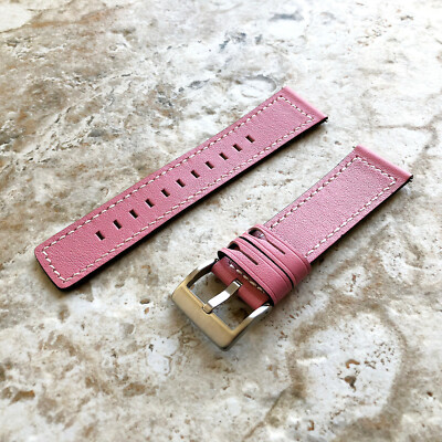Pink Leather Band for Garmin Venu 4 45mm 3 2 Forerunner 570 47mm
