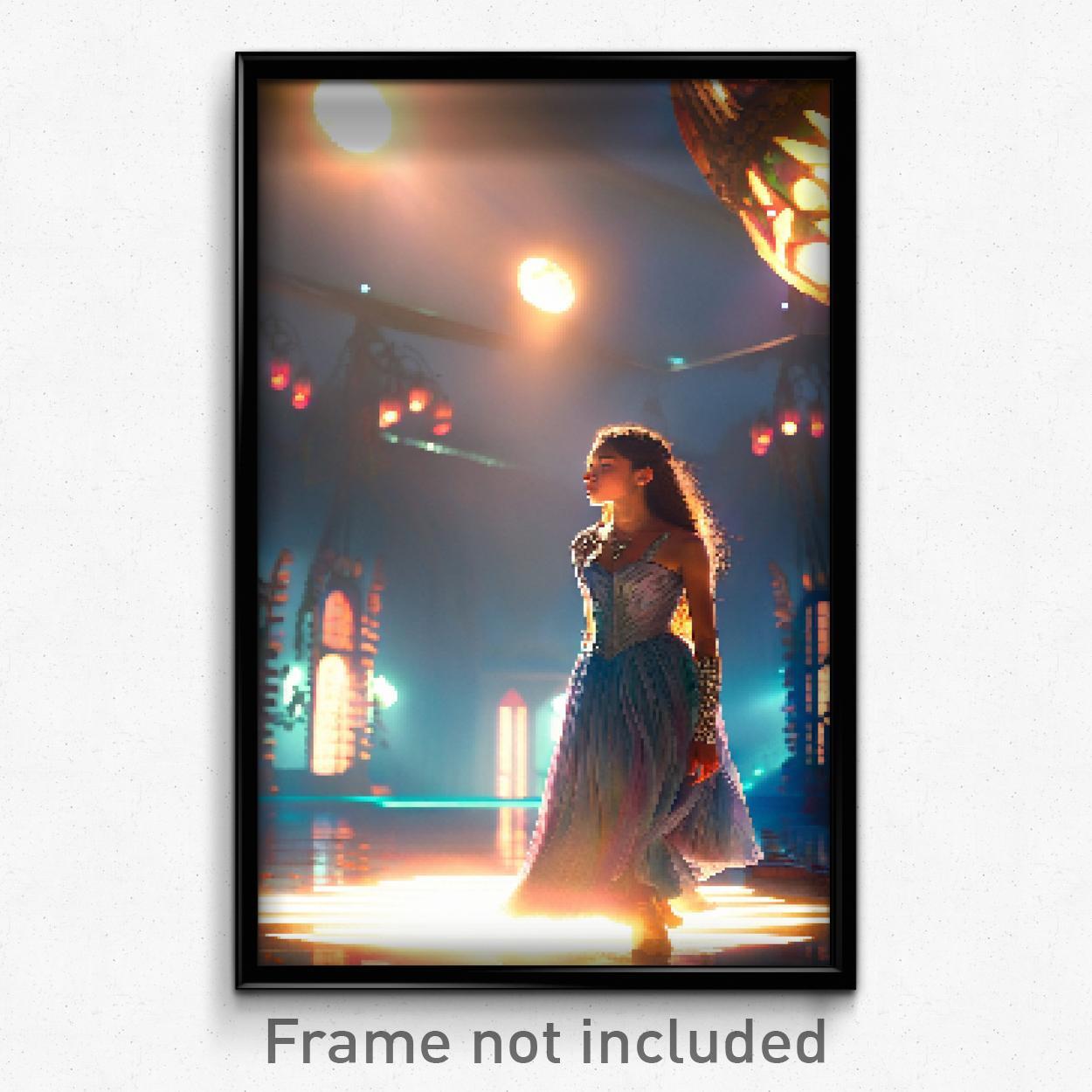 8-Bit Psychedelic Pixel Art Poster - Stunning Dream Trippy Video Game Print